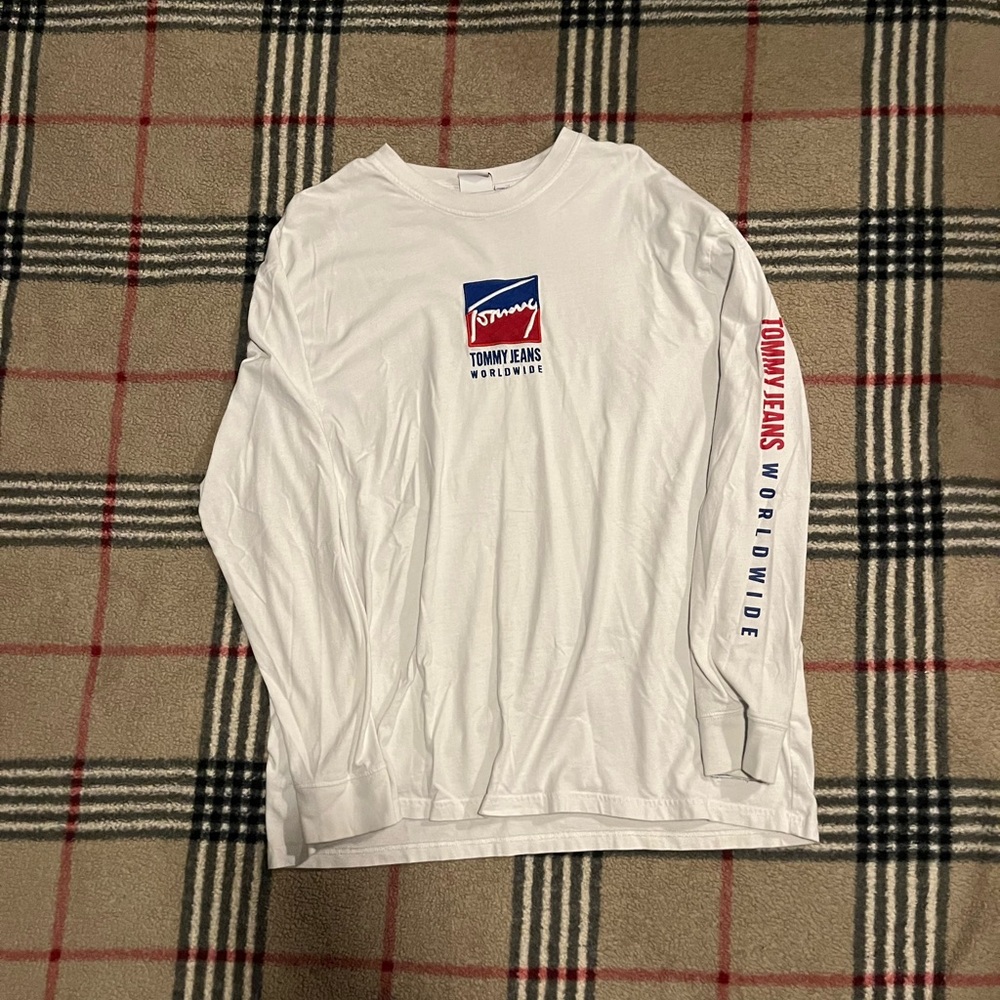 Tommy Hilfiger White Long Sleeve Tee